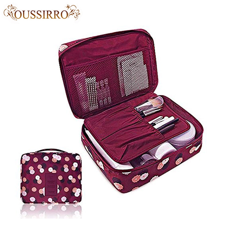 fashion Travel Nylon beauty makeup bags water-proof cosmetics bags bathroom organizer of Women portable bath hook washing up bag