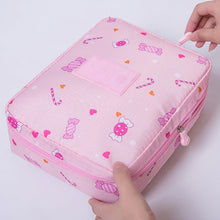 Load image into Gallery viewer, fashion Travel Nylon beauty makeup bags water-proof cosmetics bags bathroom organizer of Women portable bath hook washing up bag
