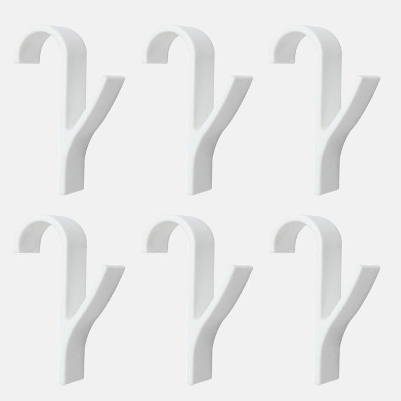 High Quality Hanger For Heated Towel Radiator Rail Clothes Hanger Bath Hook Holder Percha Plegable Scarf Hanger white 6pcs