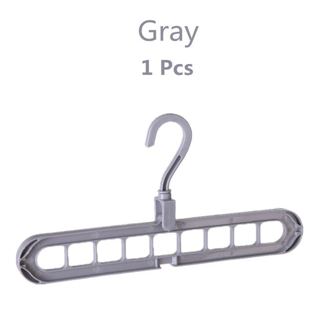 2 pçs magia multi-porta suporte cabides para roupas rack de secagem multifuncional plástico cabide de secagem cabide de armazenamento cabides