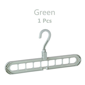 2 pçs magia multi-porta suporte cabides para roupas rack de secagem multifuncional plástico cabide de secagem cabide de armazenamento cabides