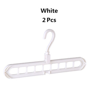 2 pçs magia multi-porta suporte cabides para roupas rack de secagem multifuncional plástico cabide de secagem cabide de armazenamento cabides