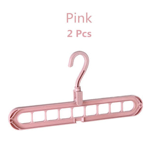2 pçs magia multi-porta suporte cabides para roupas rack de secagem multifuncional plástico cabide de secagem cabide de armazenamento cabides