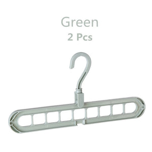 2 pçs magia multi-porta suporte cabides para roupas rack de secagem multifuncional plástico cabide de secagem cabide de armazenamento cabides